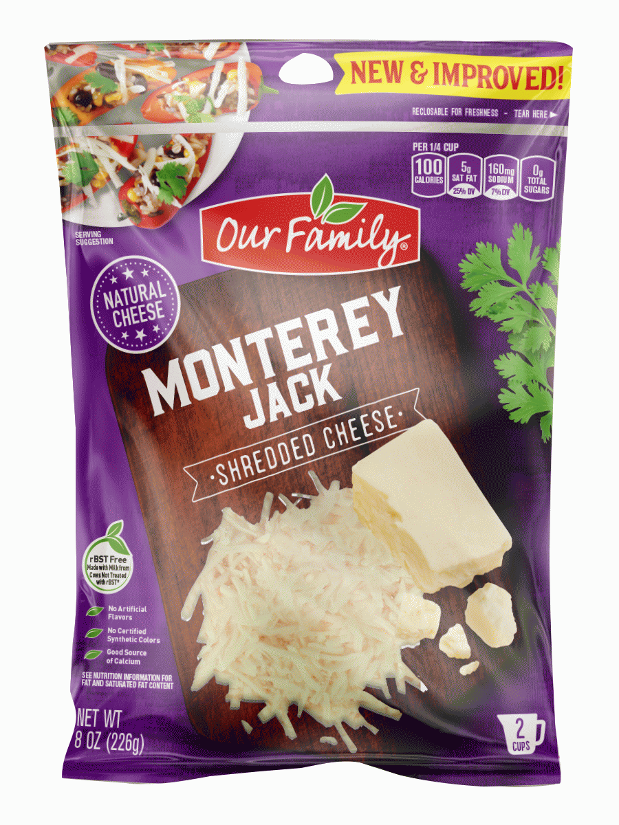 Our Family  monterey jack shredded cheese Full-Size Picture